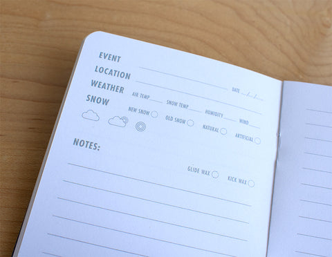 Nordic Notes—"What's Your Kick?" Ski Waxing Memo Book