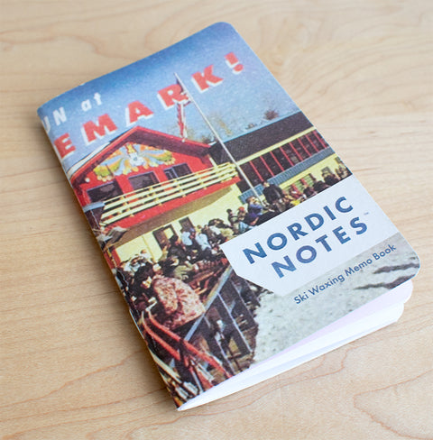 Nordic Notes—"Skiing is More Fun At Telemark" Ski Waxing Memo Book