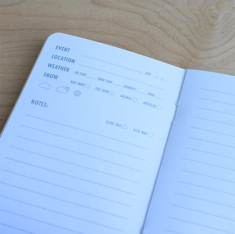 Nordic Notes—"Vintage Skis" Ski Waxing Memo Book