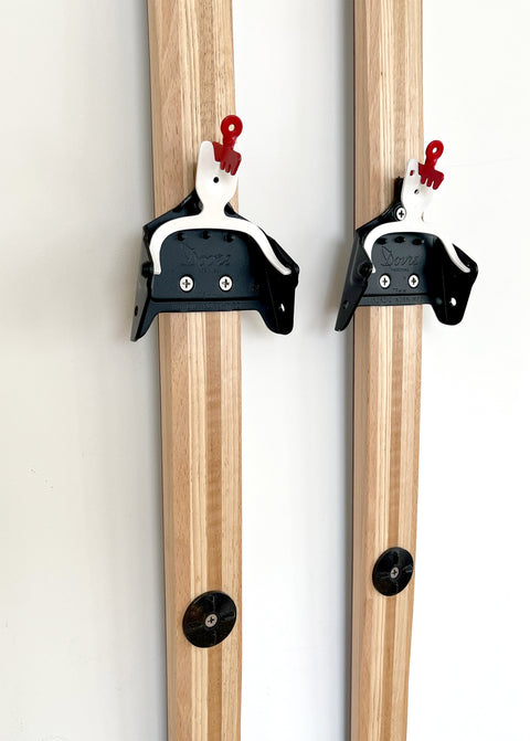 The Davos—Painted Wood Skis