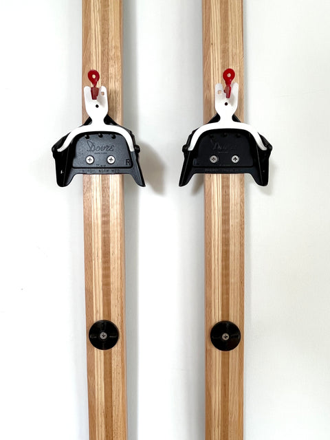 The Davos—Painted Wood Skis