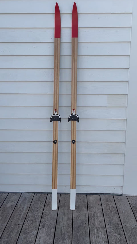 Upcycled Vintage Wood Skis—Lac La Croix