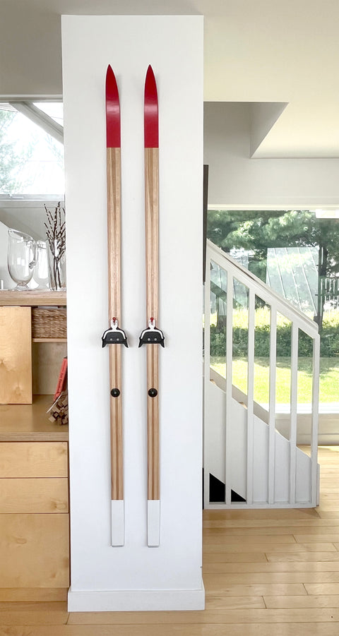 The Davos—Painted Wood Skis