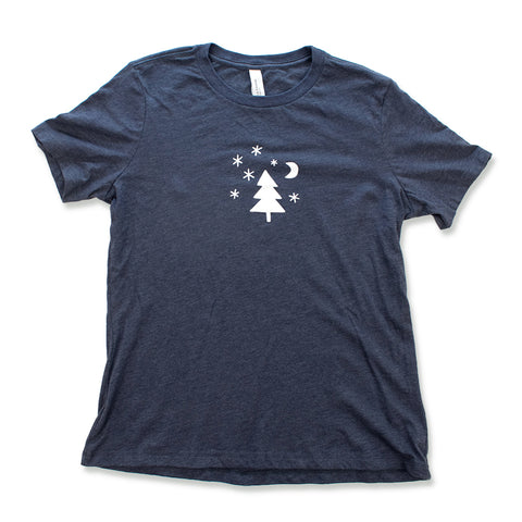 Snowy Night Pine Tee (W)