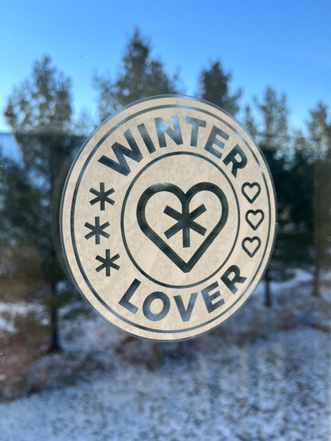 Winter Lover Window Sticker